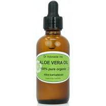 Dr Adorable - 2 oz with dropper in glass bottle - Aloe Vera Oil - 100% Pure Organic Cold Pressed Infused Natural Hair Skin