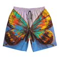 thumbnail image 3 of Uemuo Oil Painting Beautiful Butterfly Pattern Men's Swim Trunks Hawaiian Beach Bathing Suit Swimsuits Beach Quick-Dry Shorts with Pockets-X-Large, 3 of 9