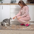 thumbnail image 4 of 2 Piece Bohemian Brown Ethnic Rug Rug Kitchen Rug Set, Decor Kitchen Rugs, Absorbent Non-Slip Washable Floor Mats, Home Indoor Runner Rugs 17"x47"+17"x30", 4 of 7