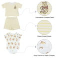thumbnail image 3 of Disney Clothes Baby Boys 3-Piece Short Set – Winnie the Pooh T-Shirt, Bodysuit & Shorts (Yellow/White) – 3/6M, 3 of 4