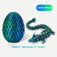thumbnail image 4 of Dragón YTRXYLKL impreso en 3D con huevo sorpresa para niños, color verde, 4 of 6