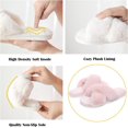 thumbnail image 2 of HSHDLDF Womens Soft Plush Fuzzy Slippers Open Toe Warm Comfy Indoor Outdoor Shoes, 2 of 6