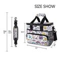 thumbnail image 3 of FORMRS Insulated Cooler Bag 24 Cans Capacity Soft Leakproof Lunch Box with Side Pockets, Purple Doodle Pattern, 3 of 7