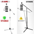 thumbnail image 5 of 5Core Tripod Mic Stand Adjustable Holder Floor Microphone Boom Arm, 5 of 9