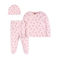 thumbnail image 1 of Gerber Essentials Set gorro, camisa y pantalón para niña 3 meses, 1 of 7