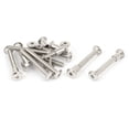 thumbnail image 5 of Unique Bargains M6 x 50mm Hex Socket Head  Nut Countersunk Screw Bolt Fasteners 10 Sets, 5 of 5