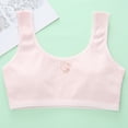 thumbnail image 2 of Bovxnpu Summer Girls Underwear, Cotton Training Bras for Girls, Girls Solid Color Soft Breathable Thin Style Student Bra Underwear 5-6 Years, 2 of 6