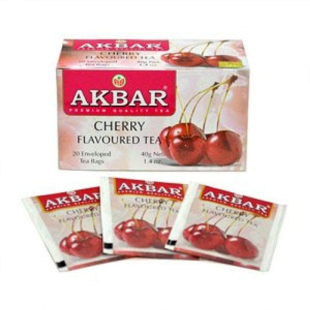 Akbar Cherry Flavor Ceylon Tea 20T, Product of Sri Lanka