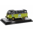 thumbnail image 2 of 1960 Volkswagen Microbus Deluxe U.S.A. Model Lime Green and Black Ltd Ed to 6550 pieces 1/24 Diecast Model Car by M2 Machines, 2 of 3