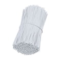 thumbnail image 1 of 1000 bridas de plástico blanco de 5 pulgadas, bridas para cables, para bolsas, herramientas de jardinería, bridas de plástico, bridas para mascarillas, plantas y fiestas, 1 of 5