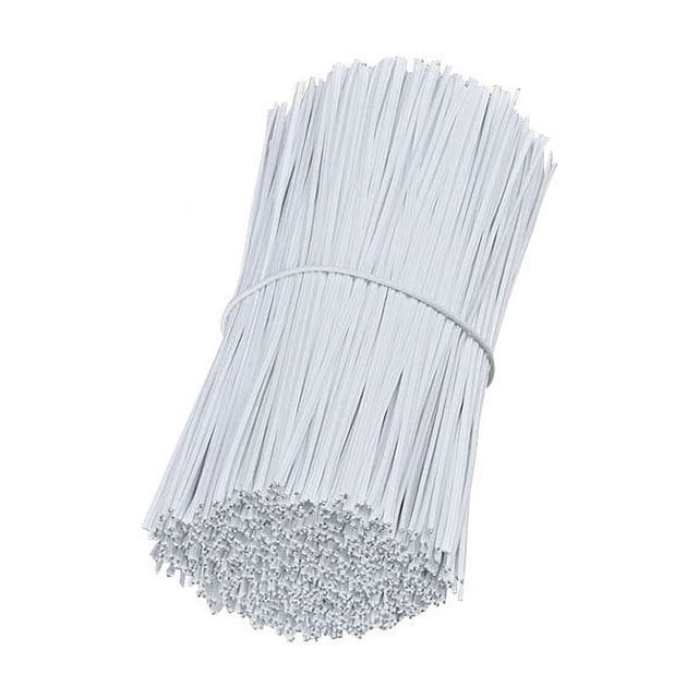 1000 bridas de plástico blanco de 5 pulgadas, bridas para cables, para bolsas, herramientas de jardinería, bridas de plástico, bridas para mascarillas, plantas y fiestas