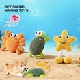 thumbnail image 3 of Chew Toy Crab Shaped Interactive Dog Toy Squeaky Chew Toy For Aggressive Chewers Boredom Relief And Dental Care(Crab-6.9In), 3 of 8