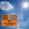 thumbnail image 6 of (2 Pack) Danger Area Under Construction Do Not Enter OSHA Warning Sign, 6 of 7