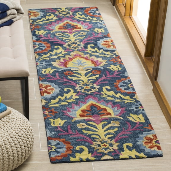 Safavieh Suzani Caris Geometric Runner Rug, Blue/Multi, 2'3" x 10'