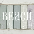 thumbnail image 2 of Beth Anne Creative 20x20 White Modern Wood Framed Museum Art Print Titled - Beach Sign IV, 2 of 4