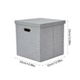 thumbnail image 3 of Fiudx Caja de Almacenamiento, Organizador de Tela Versátil, Elegante Diseño Beige, Gris y Caqui, Cesta Plegable Que Ahorra Espacio, para Uso En Casa o En La Oficina, Fácil de Limpiar y Mantener., 3 of 6