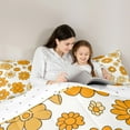 thumbnail image 5 of Manfei Country Floral Bedding Comforter Set,Rustic Daisy Twin Comforter Sets,Yellow White Bedding Set For Kids,Breathable Home Decor Reversible,2-Piece, 5 of 8