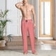 thumbnail image 2 of Balery Red And White Stripes Pantalones de pijama para hombre, pijama ultraligero, pantalón de descanso-Medium, 2 of 6