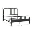 thumbnail image 3 of Weston Home Leona Black Metal Spindle Queen Bed, 3 of 8