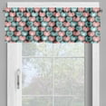 thumbnail image 4 of Ambesonne Cat Valance & Curtain, Kitten Portrait Heart, 55"x36", Sea Green Pale Pink, 4 of 6