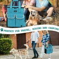 thumbnail image 6 of PetAmi Dog Travel Bag Pet Supplies Accessories Organizer For Traveling, Camping, Weekend; Cat Pet Travel Bag Kit includes 2 Food Storage Containers, 2 Collapsible Bowls, 1 Feeding Mat (Teal Blue), 6 of 7