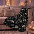 thumbnail image 5 of Woodland Opossums With Pine Sprigs, Detailed Woodland Animal Illustration for Opossum Enthusiasts, Just Because Gift, Cozy Flannel Blanket with Home Decor for Living Room and Bedroom, 5 of 7