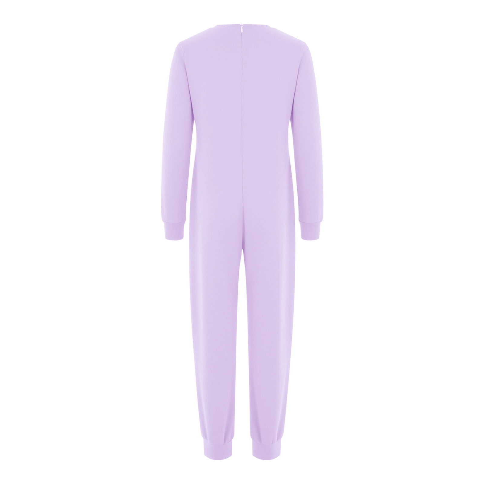 inlzdz Special Needs Adaptive Clothing for Children Cotton Long Sleeve Anti-strip Jumpsuit Onesie Lavender 6