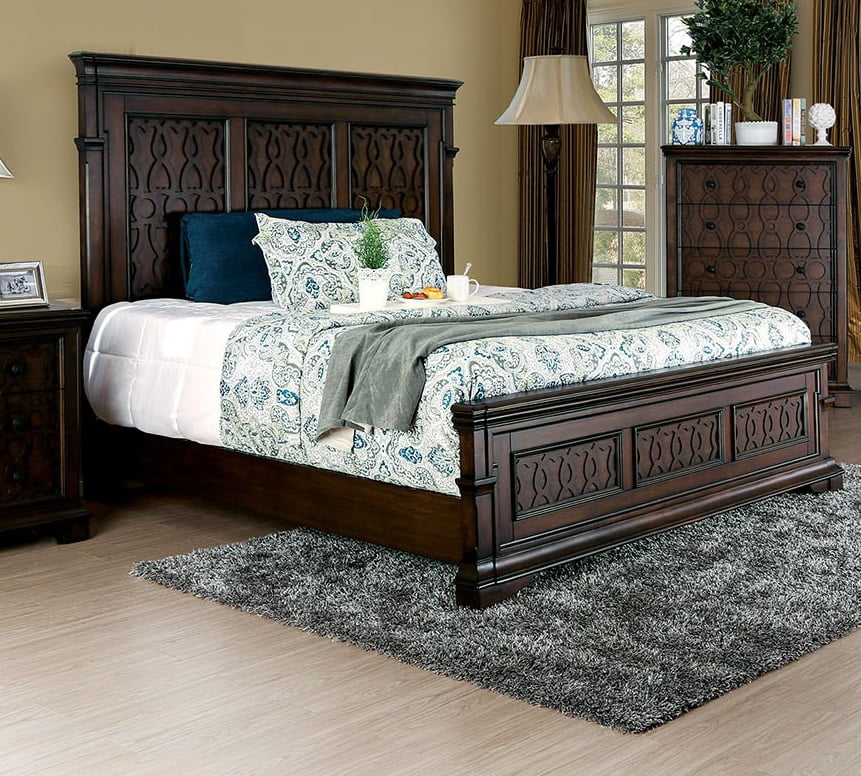 Bedroom Furniture Modern 1pc Eastern, Tall Headboard King Size Bed