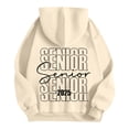 thumbnail image 3 of Women's 2025 Graduation Season Fashion Letters Senior Mom Printed Hoodie Sweatshirt Hugh Tunic Hoodies for Women Oversized Hoodie Womens Button down Hoodie Long Hoodie Sweatshirt Women's Sweatshirt, 3 of 6