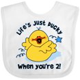 thumbnail image 3 of Inktastic Life's Ducky 2nd Birthday Boys or Girls Baby Bib, 3 of 4