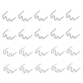 thumbnail image 4 of AURARMLET 400pcs Plastic Welding Staple Metal Silver for Auto Repair, 4 of 6