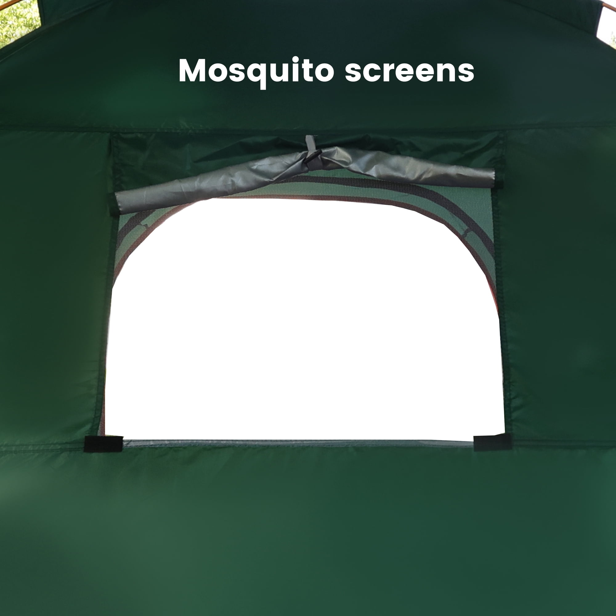 2 Person Instant Camping Tent, Auto Setup Pop Up Tent for Camping/ Hiking/Travel, Green