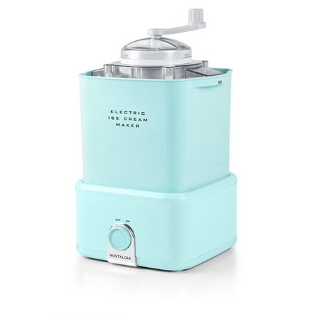 Nostalgia Electric Ice Cream Maker with Candy Crusher