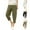 Green, variant on Sexlip Women's Elastic Waist Cropped Straight Pants Lightweight Material Stylish Design Urban Casual Wear White M
