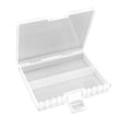 thumbnail image 1 of Boîte de Rangement pour Pile 48 AAA avec 7 Compartiments Transparente durable Empilable Sûre visible, 1 of 8