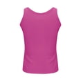 thumbnail image 7 of Fnooota Womens Plus Size Tank Tops with Built in Bra, Slim Fit Ribbed Scoop Neck Summer Padded Camisole Hot Pink Size XL, 7 of 7