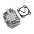 thumbnail image 2 of Air Compressor Cylinder Head Aluminum Fittings Cooling Cover Pneumatic Driving, 2 of 9