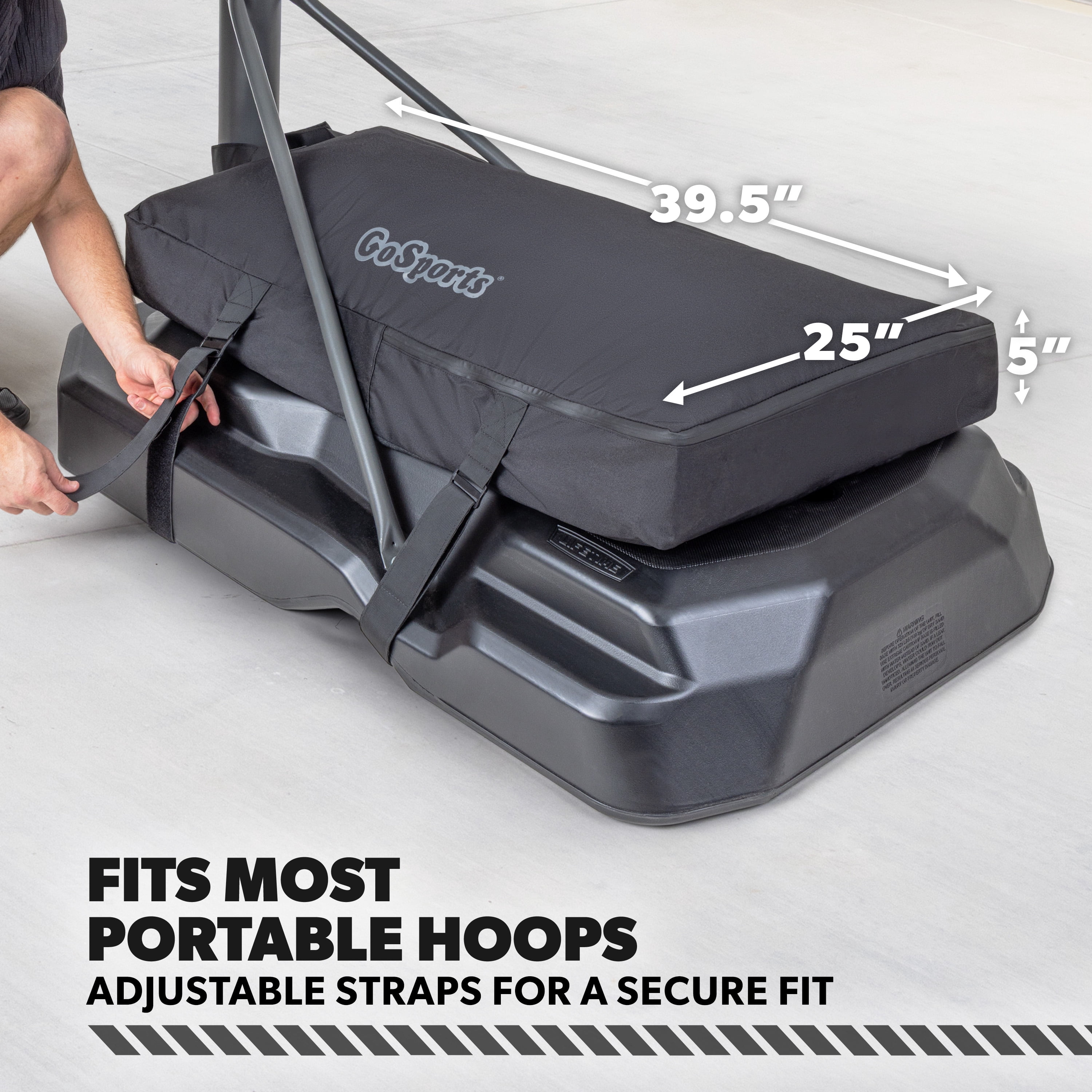 GoSports Basketball Hoop Weight for Base - Stable, Clean, All-Weather Sandbag Cover