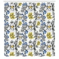 thumbnail image 3 of Ambesonne Garden Shower Curtain, Peony Hydrangea Violets, 69"Wx75"L, Dark Grey Yellow, 3 of 3