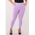 thumbnail image 6 of Plus Size Tummy Control Sculpting Treggings - Purple Rose, 6 of 10