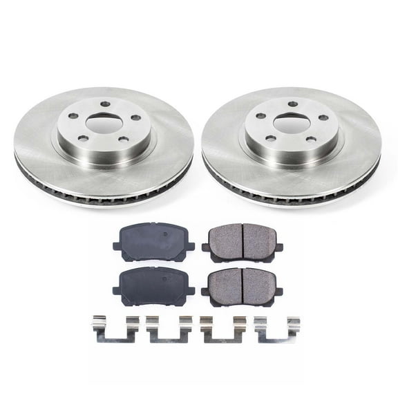 Ultimate Brakes Front Semi-Metallic Brake Pad and Rotor Kit with Hardware WM80892