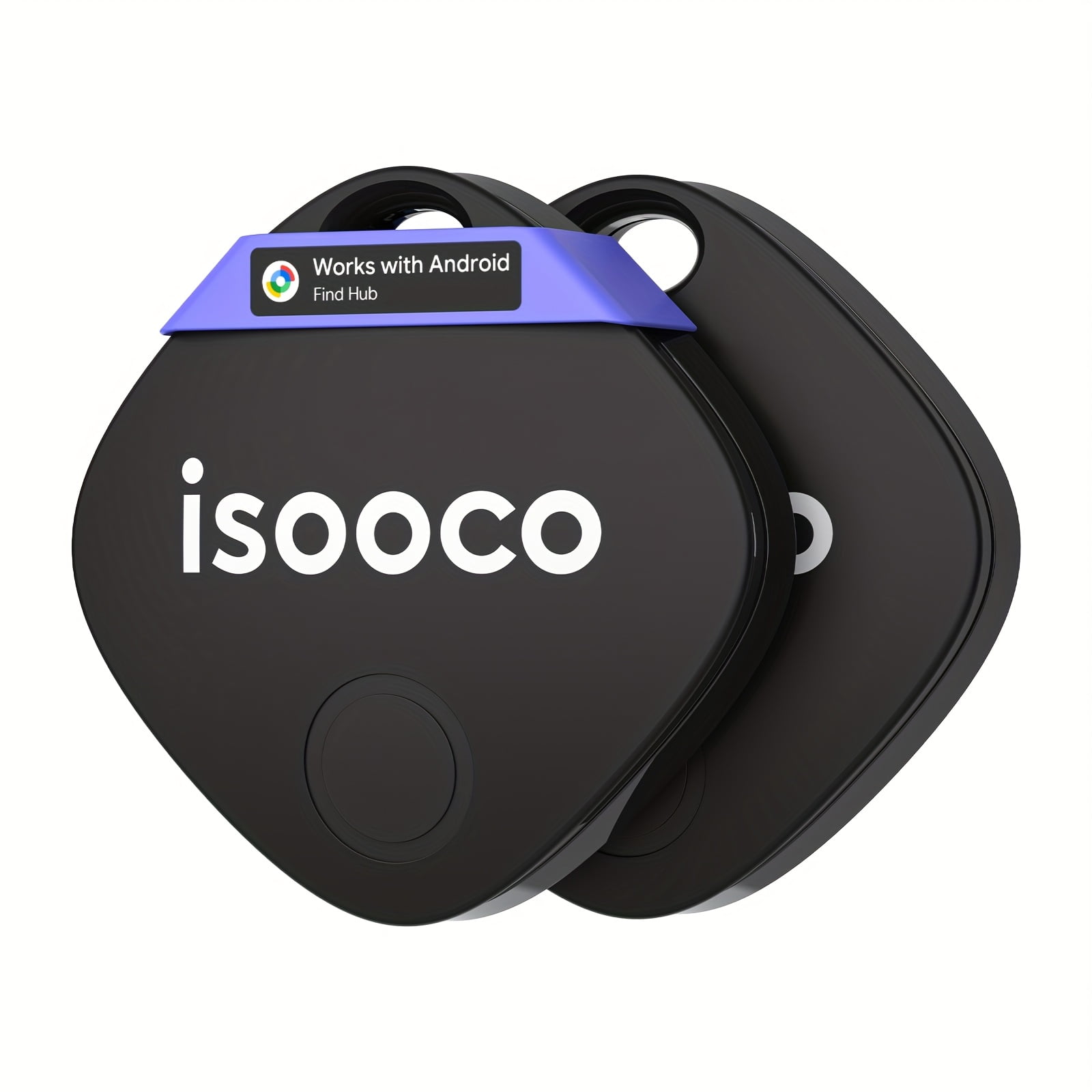 ISOOCO Dual-System Bluetooth Vehicle Tracker with Ios and Android, No Monthly Fee, Locator for Cars, Trucks and SUVs, 2 Pack