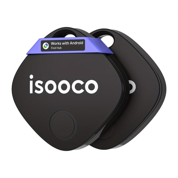 ISOOCO Dual-System Bluetooth Vehicle Tracker with Ios and Android, No Monthly Fee, Locator for Cars, Trucks and SUVs, 2 Pack