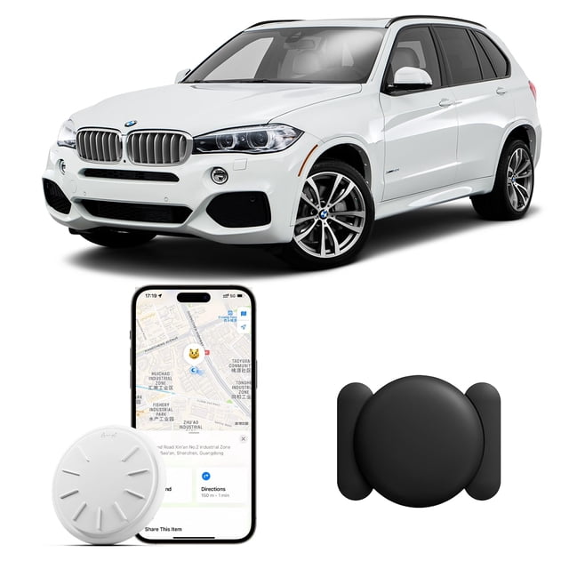 Localizador GPS HONGTOP H para vehículos con Find My (iOS) negro