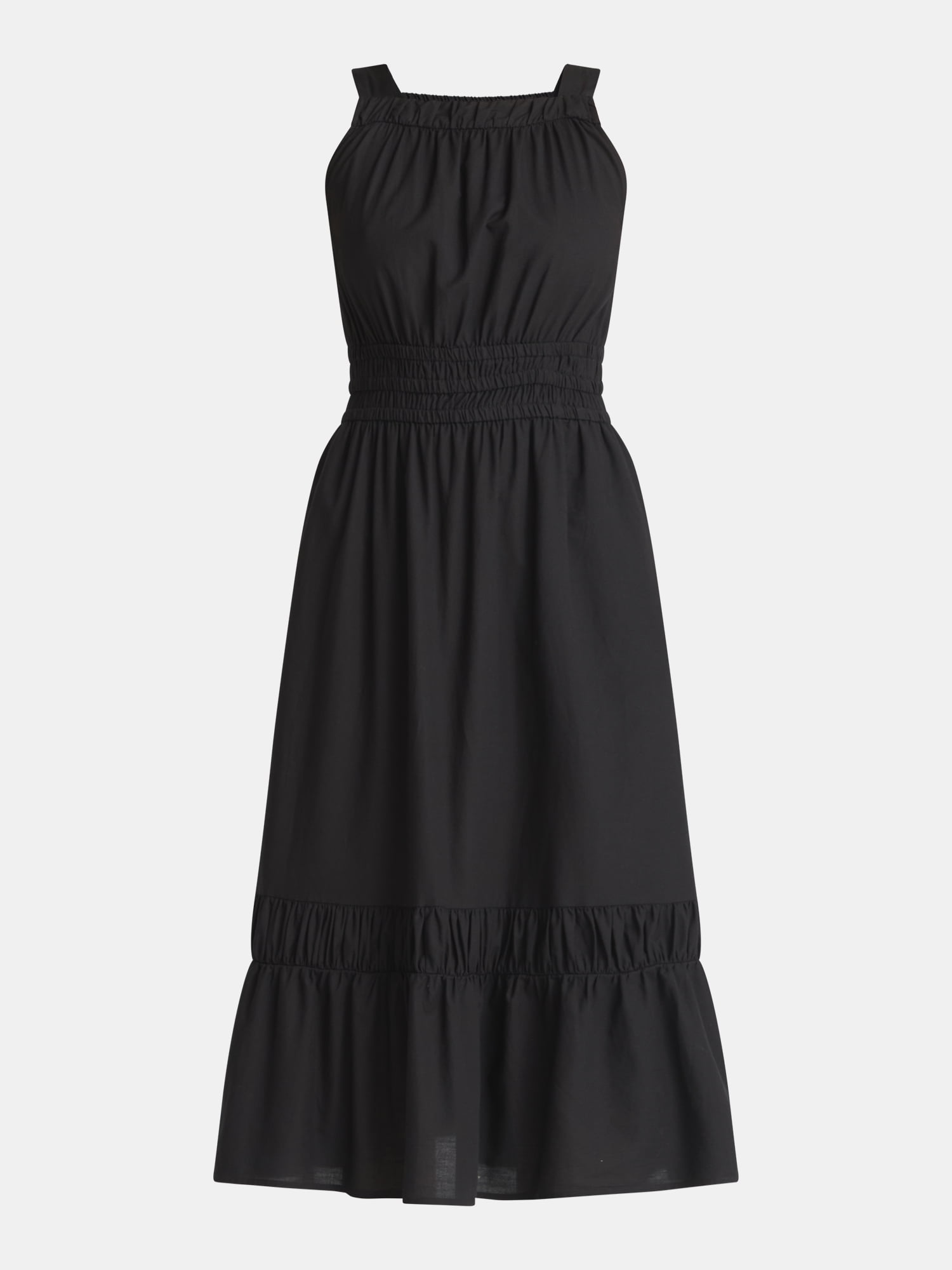 Time and Tru Women's and Women’s Plus Sleeveless Midi Dress, Sizes XS-4X