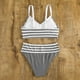 thumbnail image 5 of Traje de baño de 2 piezas para mujer, trajes de baño para mujer, traje de baño de verano de talla grande con estampado, bikini, traje de baño dividido para mujer, traje de baño de poliéster, 5 of 5