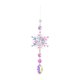 thumbnail image 3 of Adornos colgantes de cristal con forma de copo de nieve navideño de colores Estilo D, 3 of 9