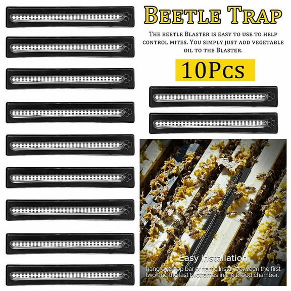10X Plastic Small Bee Hive Beetle Blaster BeeHive Beetle Trap Beekeeping Tools