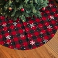 thumbnail image 3 of Christmas Tree Skirt 36 Inches, Large Xmas Tree Skirts, Perfect for Christmas Holiday Home Decoration(Red Plaid), 3 of 7