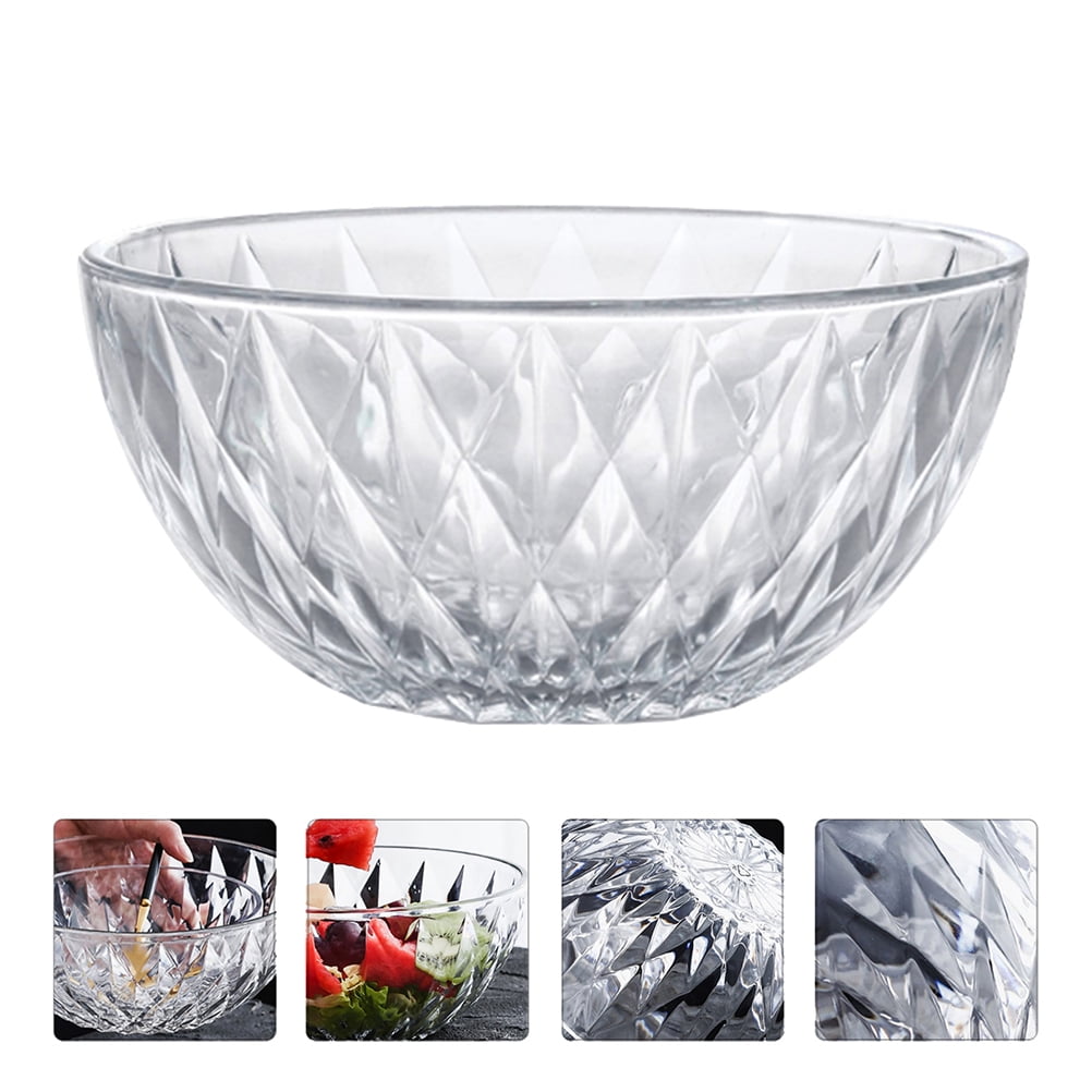 NUOLUX Bowl Glass Bowls Set Transparentstorage Bowl Clear Lids Set